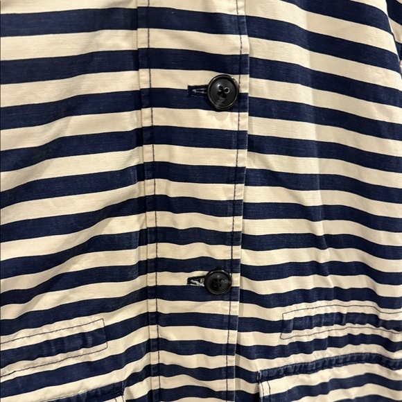 GAP Navy and Cream Striped Jacket size small women’s - Picture 3 of 11